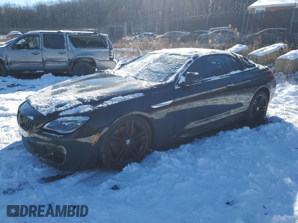 2017 BMW 6 Series 650i with VIN WBA6F5C50HD996804, listed as a Copart auction lot 41377645 with 0 mi miles and Salvage Title. Bid and sale history available at carsss.com. Image 1.