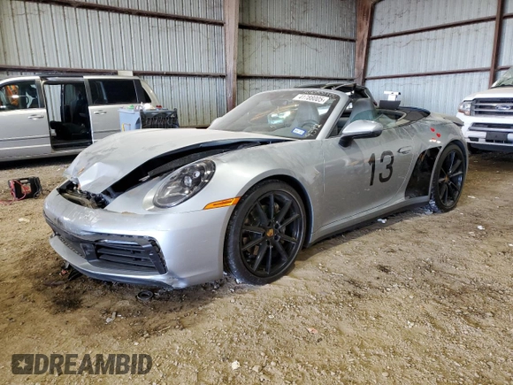 2021 Porsche 911 Carrera with VIN WP0CA2A91MS239392, listed as a Copart auction lot 41788005 with 60,446 mi miles and Salvage title. Bid and sale history available at DreamBid. Image 1.