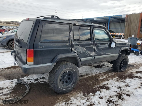 2000 Jeep Cherokee Police with VIN 1J4FF48S9YL205293, listed as a Copart auction lot 41903715 with 307,918 mi miles and Salvage Title. Bid and sale history available at carsss.com. Image 3.