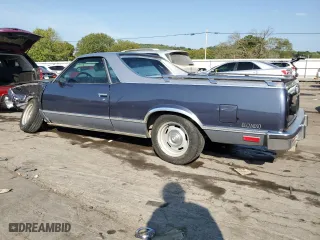 1984 Chevrolet El Camino with VIN 1GCCW80H1ER215342, listed as a Copart auction lot 83956964 with 14,096 mi miles and Salvage Title. Bid and sale history available at carsss.com. Image 2.
