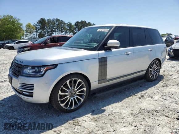 2015 Land Rover Range Rover HSE with VIN SALGS2VFXFA225880, listed as a Copart auction lot 52421555 with Not provided miles and Clean title. Bid and sale history available at DreamBid. Image 1.