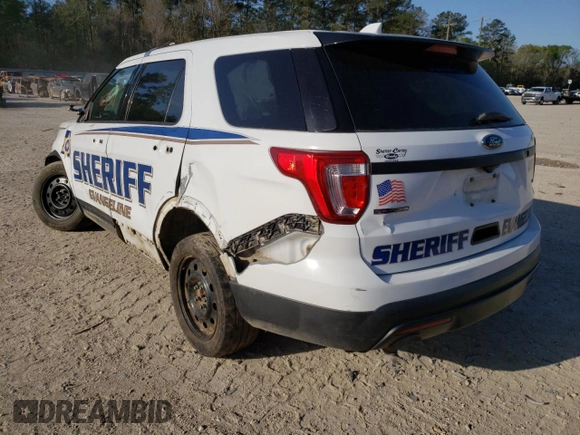 2017 Ford Police Interceptor Utility z VIN 1FM5K8AR5HGA12977, wystawiony jako Copart lot #39727692 z przebiegiem 163 511 mil mil oraz Szkoda całkowita • Salvage title. Historia ofert i sprzedaży dostępna na DreamBid. Obrazek 3.