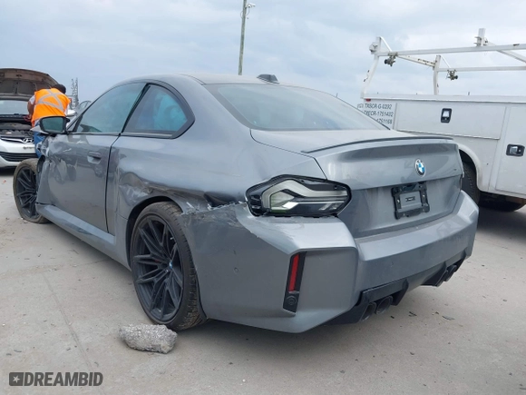 2025 BMW M2 with VIN 3MF23DM0XS8E95167, listed as a IAAI auction lot 41664519 with 13 mi miles. Bid and sale history available at carsss.com. Image 3.