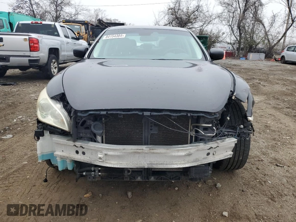 2011 Infiniti M with VIN JN1BY1AR5BM372565, listed as a Copart auction lot 84154384 with 318,255 mi miles and Salvage Title. Bid and sale history available at carsss.com. Image 5.