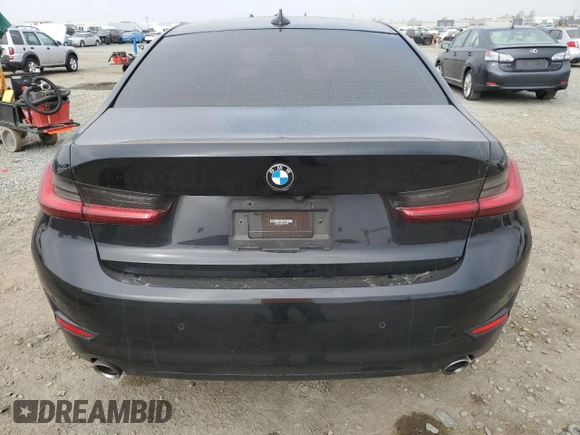 2022 BMW 3 Series 330i with VIN 3MW5R1J06N8C45380, listed as a Copart auction lot 50214105 with 49,995 mi miles and Salvage Title. Bid and sale history available at carsss.com. Image 6.