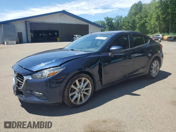 2017 Mazda 3 Touring with VIN JM1BN1V73H1125859, listed as a Copart auction lot 65023235 with 120,300 mi miles and Salvage title. Bid and sale history available at DreamBid. Image 1.