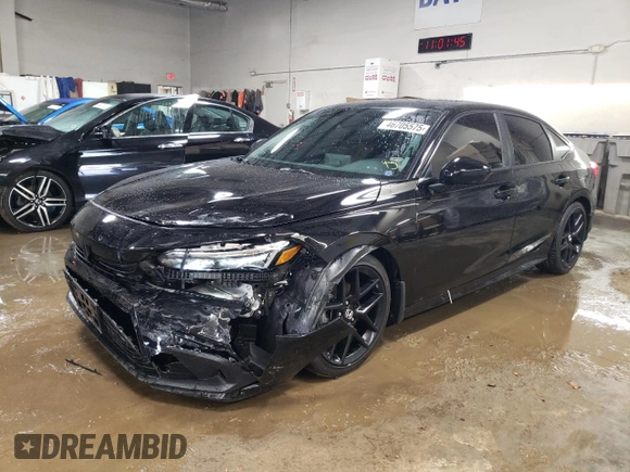 2023 Honda Civic Sedan Sport with VIN 2HGFE2F51PH570395, listed as a Copart auction lot 46705575 with 13,959 mi miles and Salvage Title. Bid and sale history available at carsss.com. Image 1.
