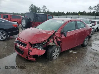2014 Chevrolet Sonic LT with VIN 1G1JC5SH1E4150509, listed as a Copart auction lot 42500504 with 125,848 mi miles and Salvage Title. Bid and sale history available at DreamBid. Image 1.