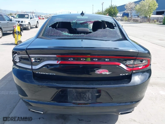 2017 Dodge Charger SXT with VIN 2C3CDXHG6HH524597, listed as a IAAI auction lot 41969871 with 1 mi miles. Bid and sale history available at carsss.com. Image 16.