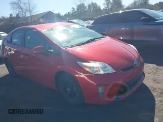 2013 Toyota Prius One with VIN JTDKN3DUXD5546385, listed as a IAAI auction lot 41763852 with 124,363 mi miles. Bid and sale history available at carsss.com. Image 1.
