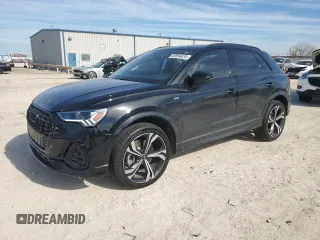 2023 Audi Q3 S line Premium Plus with VIN WA1EEDF30P1035569, listed as a Copart auction lot 88994635 with 17,625 mi miles and Salvage Title. Bid and sale history available at carsss.com. Image 1.