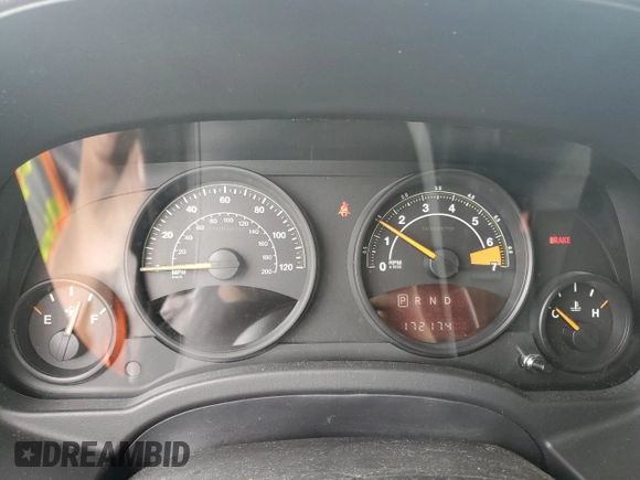 2016 Jeep Patriot Latitude with VIN 1C4NJRFB5GD500545, listed as a Copart auction lot 60374225 with 172,174 mi miles and Salvage title. Bid and sale history available at DreamBid. Image 9.