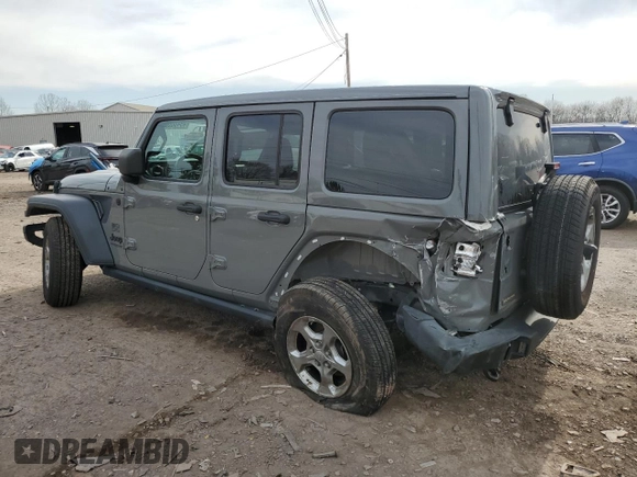 2021 Jeep Wrangler Unlimited Freedom with VIN 1C4HJXDN4MW672340, listed as a Copart auction lot 49406695 with 48,832 mi miles and Salvage title. Bid and sale history available at DreamBid. Image 2.