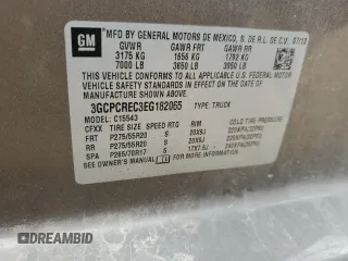 2014 Chevrolet Silverado 1500 LT with VIN 3GCPCREC3EG182065, listed as a Copart auction lot 54537345 with 165,709 mi miles and Salvage Title. Bid and sale history available at DreamBid. Image 12.