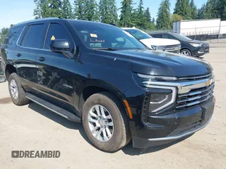 2025 Chevrolet Tahoe LT with VIN 1GNS6NRDXSR200383, listed as a IAAI auction lot 42536836 with 9,986 mi miles and . Bid and sale history available at DreamBid. Image 1.