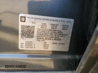 2020 GMC Terrain Denali z VIN 3GKALXEX2LL161925, wystawiony jako Copart lot #57095335 z przebiegiem 114 726 mil mil oraz Szkoda całkowita • Salvage title. Historia ofert i sprzedaży dostępna na DreamBid. Obrazek 13.