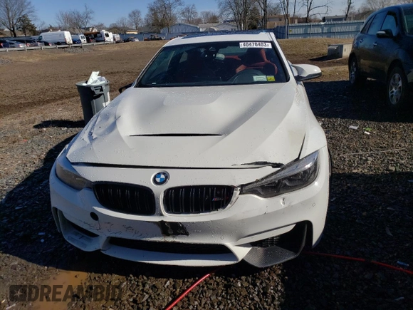 2018 BMW M4 with VIN WBS4Y9C52JAC86351, listed as a Copart auction lot 40470403 with 46,672 mi miles. Bid and sale history available at carsss.com. Image 5.