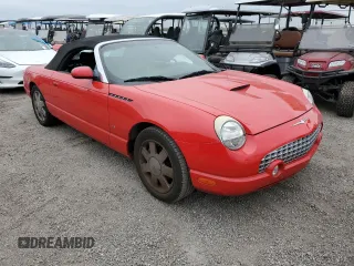 2003 Ford Thunderbird Deluxe z VIN 1FAHP60A43Y111849, wystawiony jako Copart lot #76742564 z przebiegiem Nie podano mil oraz Szkoda całkowita • Salvage title. Historia ofert i sprzedaży dostępna na DreamBid. Obrazek 4.