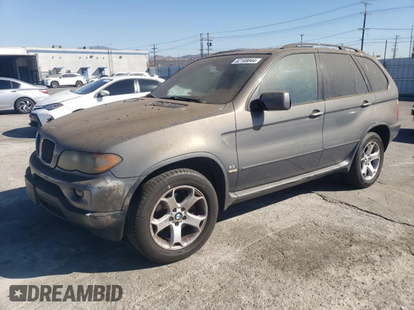 2006 BMW X5 3.0i with VIN 5UXFA13526LY25130, listed as a Copart auction lot 82168844 with 209,163 mi miles and Salvage Title. Bid and sale history available at carsss.com. Image 1.