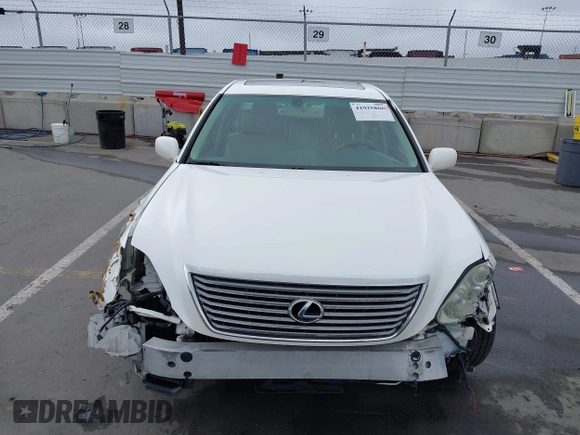 2005 Lexus LS 430 z VIN JTHBN36FX50175532, wystawiony jako IAAI lot #41925866 z przebiegiem 182 956 mil mil oraz . Historia ofert i sprzedaży dostępna na DreamBid. Obrazek 12.
