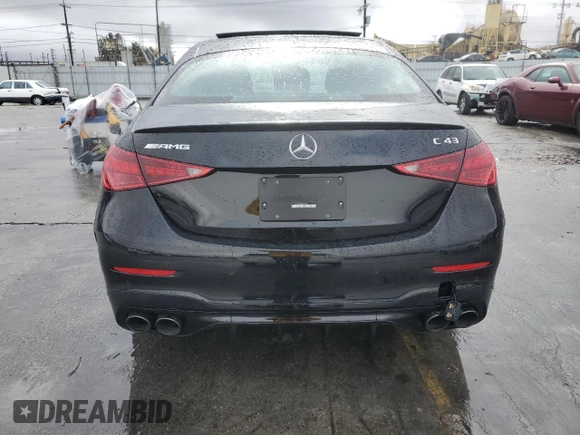 2024 Mercedes-Benz C 43 AMG с VIN W1KAF8HB4RR227455, выставлен на аукционе Copart как лот 44388045 с пробегом Не указан миль и Списание • Salvage title. История ставок и продаж доступна на DreamBid. Изображение 6.