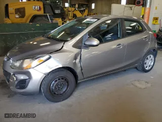 2013 Mazda Mazda2 Sport with VIN JM1DE1KY4D0170766, listed as a Copart auction lot 68338244 with 114,165 mi miles and Salvage Title. Bid and sale history available at carsss.com. Image 1.