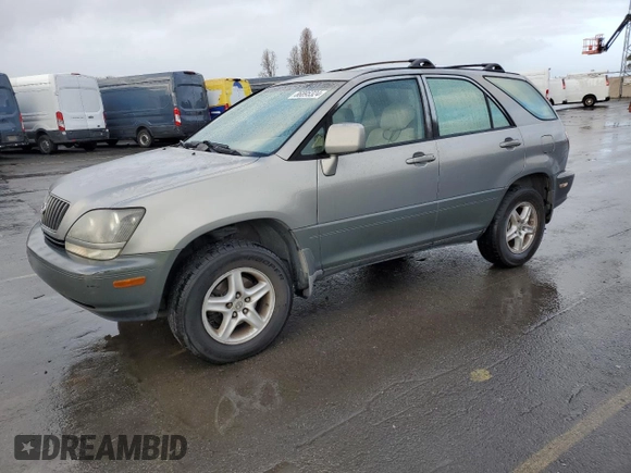 2000 Lexus RX 300 with VIN JT6GF10U6Y0047249, listed as a Copart auction lot 86895324 with 313,575 mi miles and Clean Title. Bid and sale history available at carsss.com. Image 1.