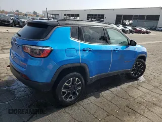 2021 Jeep Compass Trailhawk z VIN 3C4NJDDB9MT556516, wystawiony jako Copart lot #60338575 z przebiegiem 86 978 mil mil oraz Czysty tytuł • Clean title. Historia ofert i sprzedaży dostępna na DreamBid. Obrazek 3.
