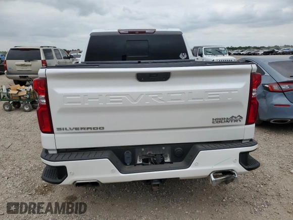 2019 Chevrolet Silverado 1500 High Country with VIN 1GCUYHED7KZ123569, listed as a Copart auction lot 51832765 with 116,614 mi miles and Salvage Title. Bid and sale history available at carsss.com. Image 6.