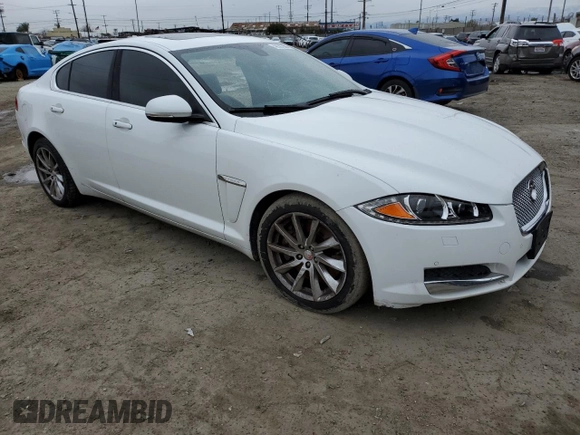 2015 Jaguar XF I4 T Premium with VIN SAJWA0FS1FPU72841, listed as a Copart auction lot 48587085 with 127,505 mi miles and Salvage Title. Bid and sale history available at carsss.com. Image 4.