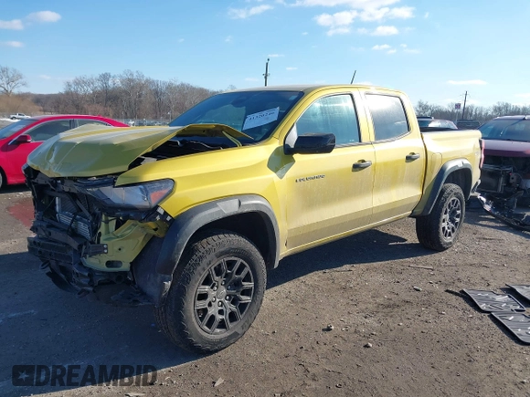 2023 Chevrolet Colorado 4WD Trail Boss with VIN 1GCPTEEK0P1197768, listed as a IAAI auction lot 41320246 with 21,425 mi miles. Bid and sale history available at carsss.com. Image 17.