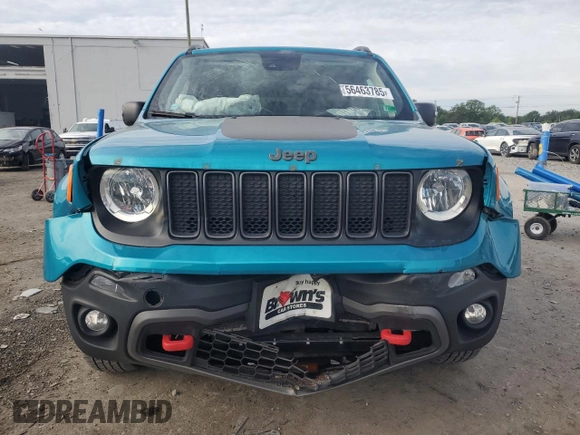 2021 Jeep Renegade Trailhawk z VIN ZACNJDC10MPN36104, wystawiony jako Copart lot #56463785 z przebiegiem 36 114 mil mil oraz Szkoda całkowita • Salvage title. Historia ofert i sprzedaży dostępna na DreamBid. Obrazek 5.