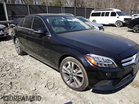 2019 Mercedes-Benz C 300 with VIN 55SWF8EB1KU285750, listed as a Copart auction lot 48624055 with 62,325 mi miles and Salvage Title. Bid and sale history available at DreamBid. Image 11.