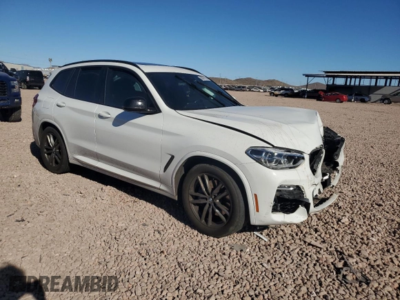 2019 BMW X3 M40i with VIN 5UXTS3C55KLR72211, listed as a Copart auction lot 88091235 with 61,859 mi miles and Salvage Title. Bid and sale history available at DreamBid. Image 4.