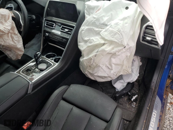 2020 BMW 8 Series M850i with VIN WBAGV8C03LCE29002, listed as a Copart auction lot 49397715 with Not provided miles and Salvage title. Bid and sale history available at DreamBid. Image 8.