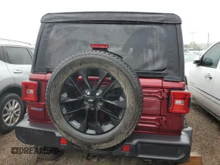 2021 Jeep Wrangler Unlimited Sahara с VIN 1C4JJXP6XMW676754, выставлен на аукционе Copart как лот 58538655 с пробегом 49 785 миль миль и Списание • Salvage title. История ставок и продаж доступна на DreamBid. Изображение 6.