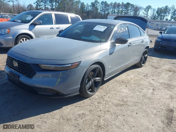 2023 Honda Accord Hybrid Sport-L with VIN 1HGCY2F74PA062285, listed as a IAAI auction lot 41624278 with 29,546 mi miles. Bid and sale history available at carsss.com. Image 17.