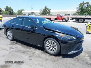 2021 Toyota Mirai XLE with VIN JTDAAAAA9MA003221, listed as a IAAI auction lot 42571077 with 33,441 mi miles and . Bid and sale history available at DreamBid. Image 1.