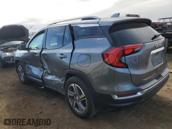 2020 GMC Terrain SLT with VIN 3GKALPEV3LL300619, listed as a Copart auction lot 46183725 with 73,427 mi miles and Salvage Title. Bid and sale history available at carsss.com. Image 2.