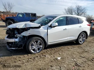 2020 Acura RDX w/Advance Pkg with VIN 5J8TC2H76LL019710, listed as a Copart auction lot 46147875 with 34,190 mi miles and Salvage Title. Bid and sale history available at carsss.com. Image 1.