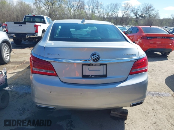 2015 Buick LaCrosse Leather with VIN 1G4GB5G34FF268668, listed as a IAAI auction lot 41900303 with 87,249 mi miles and . Bid and sale history available at DreamBid. Image 16.