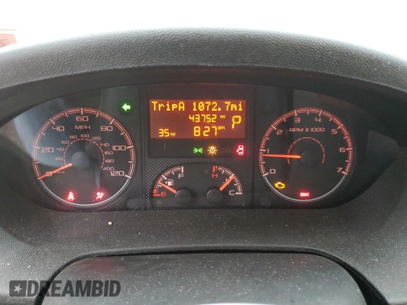 2018 Ram ProMaster Cargo with VIN 3C6URVJG8JE108270, listed as a Copart auction lot 46243125 with 43,752 mi miles and Salvage Title. Bid and sale history available at carsss.com. Image 9.