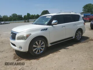 2011 Infiniti QX56 8-passenger z VIN JN8AZ2NC0B9302304, wystawiony jako Copart lot #53064695 z przebiegiem 183 119 mil mil oraz Szkoda całkowita • Salvage title. Historia ofert i sprzedaży dostępna na DreamBid. Obrazek 1.