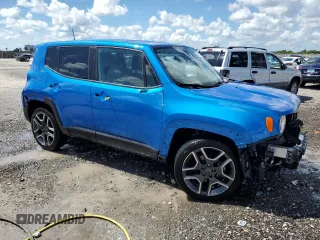 2020 Jeep Renegade Jeepster z VIN ZACNJAAB7LPL97436, wystawiony jako Copart lot #72760844 z przebiegiem 50 105 mil mil oraz Czysty tytuł • Clean title. Historia ofert i sprzedaży dostępna na DreamBid. Obrazek 4.