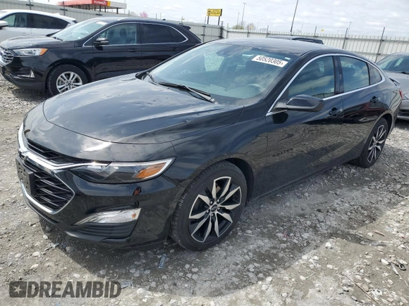 2023 Chevrolet Malibu RS with VIN 1G1ZG5ST2PF158394, listed as a Copart auction lot 50520305 with 14,619 mi miles and Salvage Title. Bid and sale history available at DreamBid. Image 1.