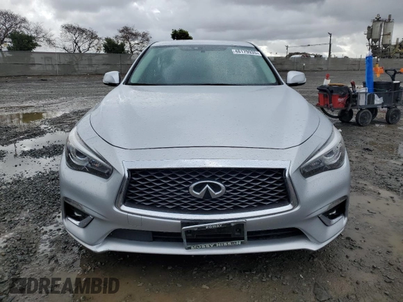 2020 Infiniti Q50 3.0t LUXE with VIN JN1EV7AP3LM205002, listed as a Copart auction lot 48179935 with 83,393 mi miles and Salvage Title. Bid and sale history available at carsss.com. Image 5.