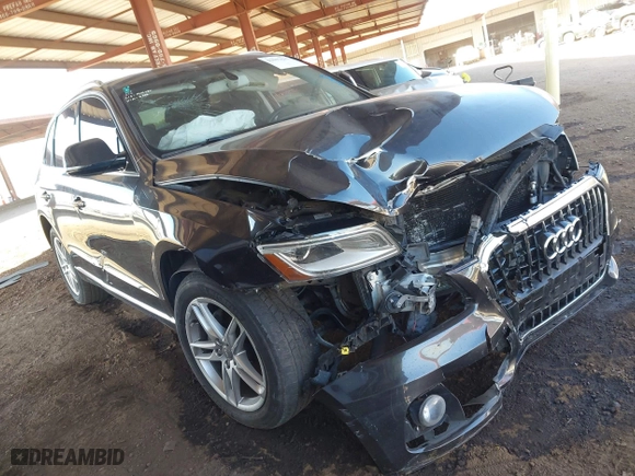 2015 Audi Q5 Premium with VIN WA1CFAFP1FA136866, listed as a IAAI auction lot 41677637 with 1 mi miles. Bid and sale history available at carsss.com. Image 1.