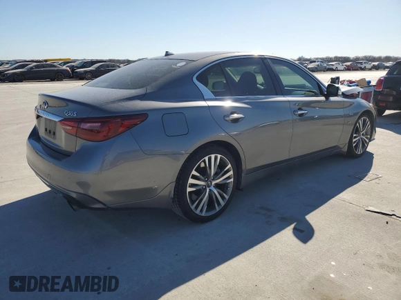 2018 Infiniti Q50 Sport with VIN JN1EV7AP8JM355507, listed as a Copart auction lot 88958005 with 67,852 mi miles and Salvage Title. Bid and sale history available at carsss.com. Image 3.