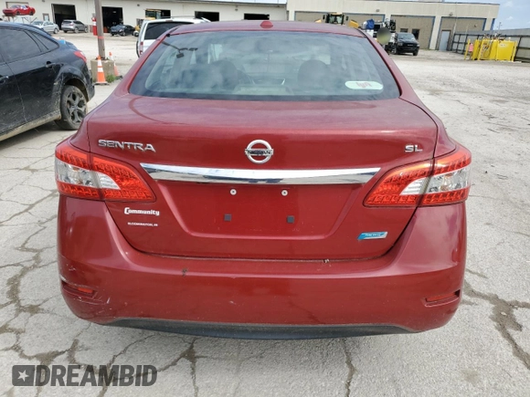 2013 Nissan Sentra SR with VIN 3N1AB7AP5DL659674, listed as a Copart auction lot 55461255 with Not Provided miles and Clean Title. Bid and sale history available at DreamBid. Image 6.