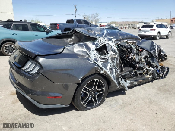 2020 Ford Mustang GT with VIN 1FA6P8CF0L5184177, listed as a Copart auction lot 52370505 with 0 mi miles and Salvage Title. Bid and sale history available at carsss.com. Image 3.